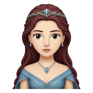 Hande Erçel as a lady from game of thrones from Starfall. Her eyes are gray. sticker