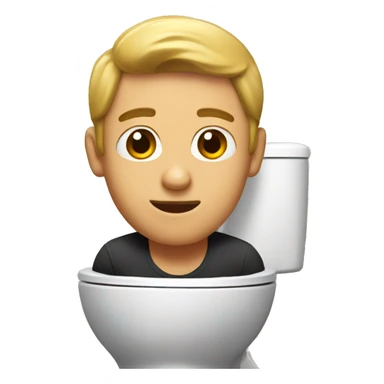 guy in toliet sticker