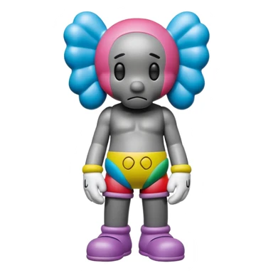 Kaws figure  sticker