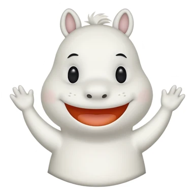 moomin smiling sticker