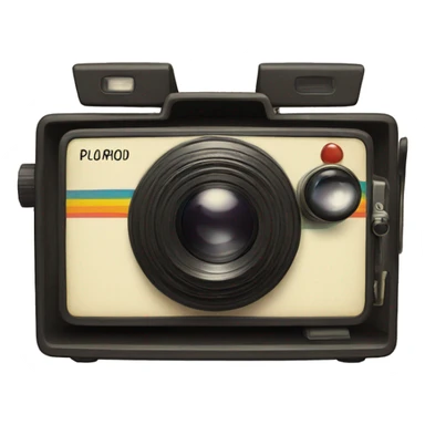 Vintage Polaroid camer sticker