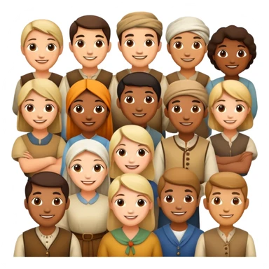 peasants big family sticker