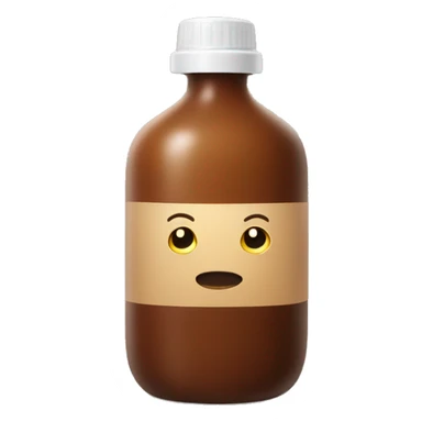 huge brown gel bottle sticker