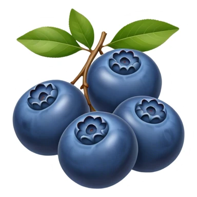 Three blueberries sticker