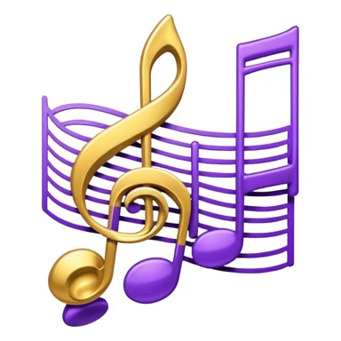 mystical object purple and gold music sticker