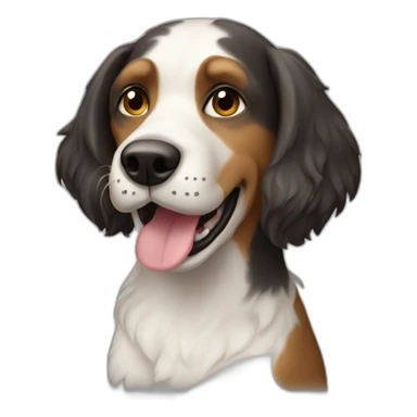 An anthropomorphic dog sticker