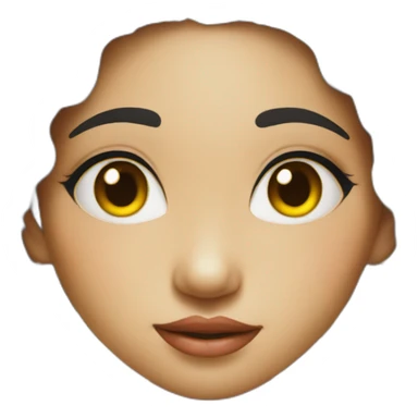 Balinese girl traditional close up sticker