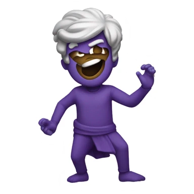 Gojos pose during Hallow purple sticker