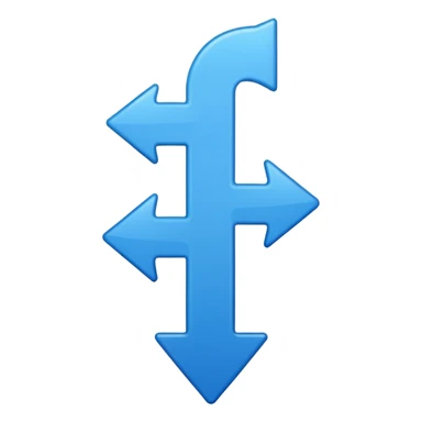 mach mir einen vireck emoji mit einem pfeil runter und einem pfeil rauf sticker