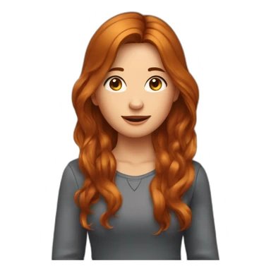 trouble de filles une brune aux cheveux longs une aux cheveux roux foncés assez courts et une aux cheveux châtains longs  sticker