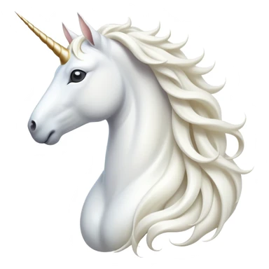 cinematic-beautiful-white-unicorn-emoji,-poised-and-regal,-with-a-slender,-ethereal-form-draped-in-a-pristine-white-color,-a-flowing-mane-and-tail,-and-a-white,-spiraled-horn-that-radiates-pure-light,-simplified-yet-sharp-and-majestic sticker