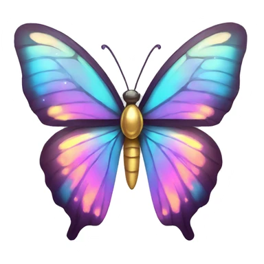 Shiny Nebula Gem Butterfly sticker