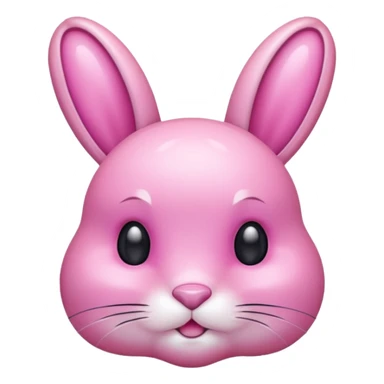  crystallized bunny pink sticker