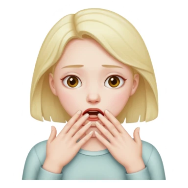 A girl hands choking her self  sticker