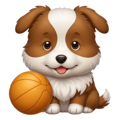 Dog with ballToy sticker