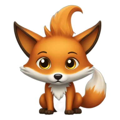 will-o'-wisp fox sticker