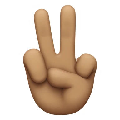 Crossing fingers for good luck sticker