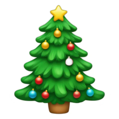 Un sapin de Noël décoré de pulls sticker