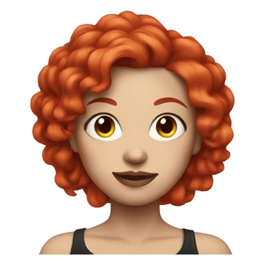 tattooed-woman with red hair and white skin sticker