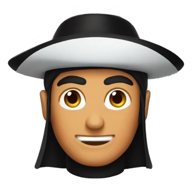 zorro color naranja riendose sticker