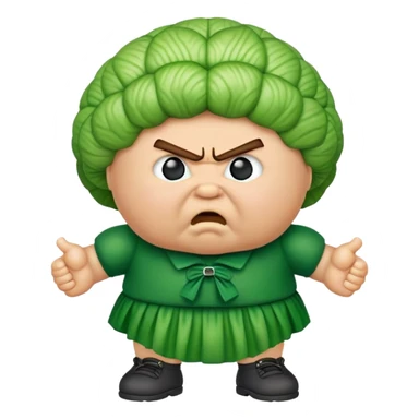 rude cabbage patch kids emoji sticker