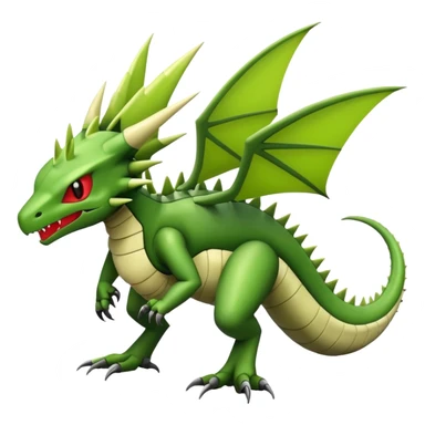 Flygon-Haxorus-hybrid-creature, (full body) sticker