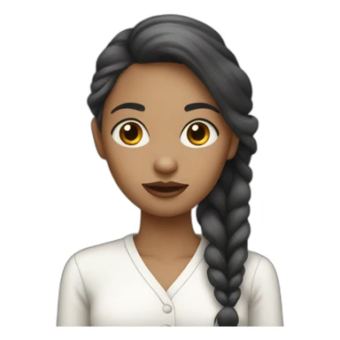 Femme noir avec albinisme sticker