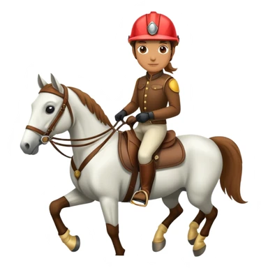 horse rider sticker