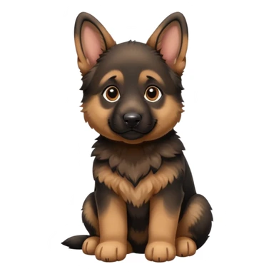 German shepherd puppy cute sticker
