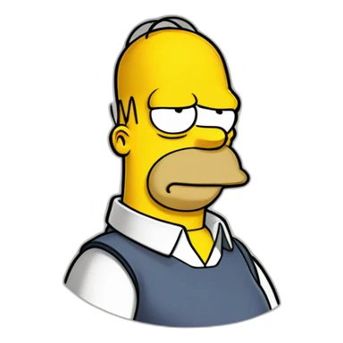 Homer simpson Metro-Goldwyn-Mayer logo sticker
