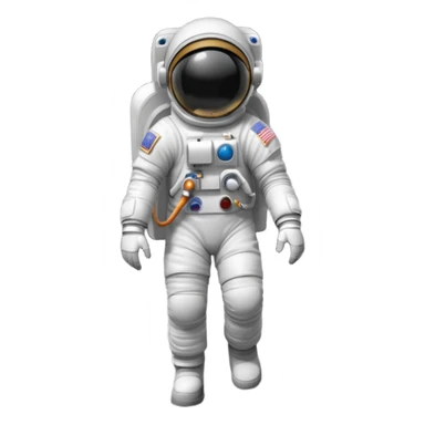 Astronaut walk on moon sticker