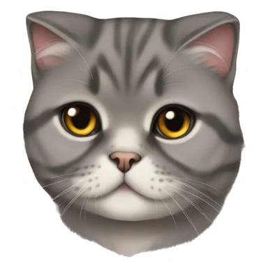 scottish fold cat sticker