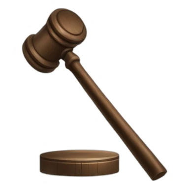hammer law justice sticker