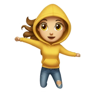 Girl snatching hoodie sticker