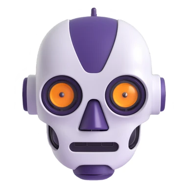 Cute Robot assistant head sticker