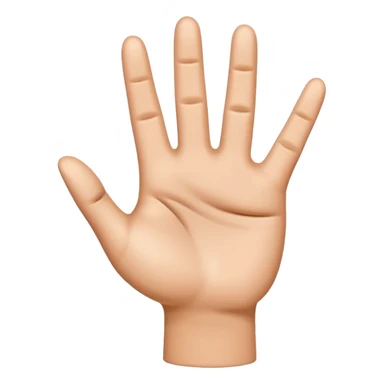 Please create a 3D emoji that shows the number 1 using fingers. I’d like it to resemble the iPhone emoji style!" sticker
