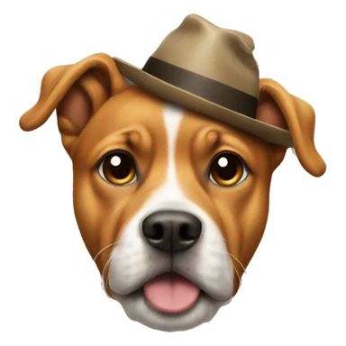 dog with a shit hat sticker