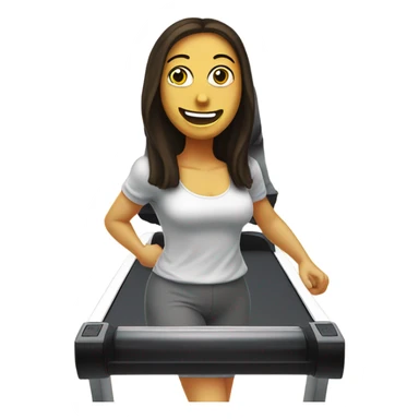 Mona Lisa on a treadmill sticker