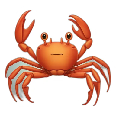 Human crab sticker