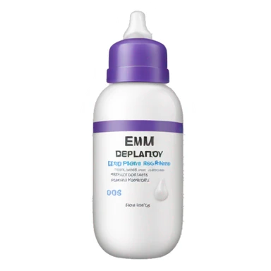 depilatory cream bottle sticker