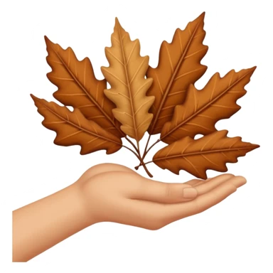  Brown autumn on hand sticker