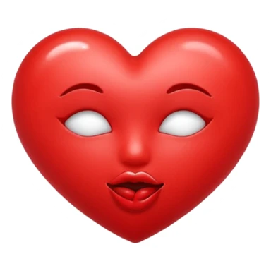 red kiss emojo sticker