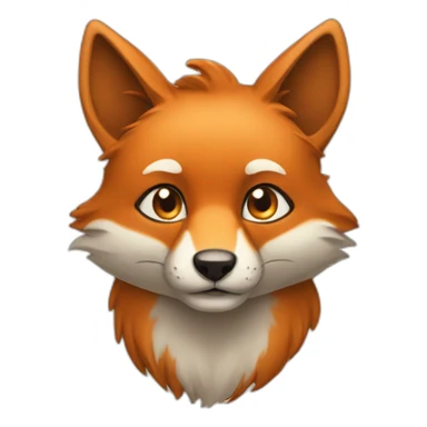 Renard qui fait un clin d oeil sticker