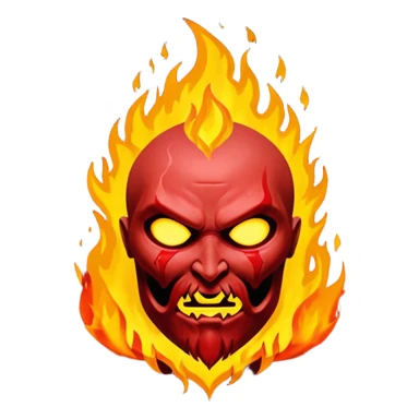 Blood of chaos in god of war with burn fire sticker