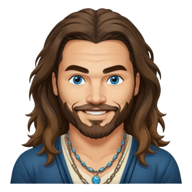 Blue eyes Jason mamoa longer hair smiling sticker