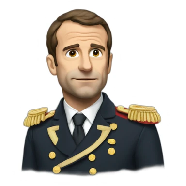 Macron qui fume sticker