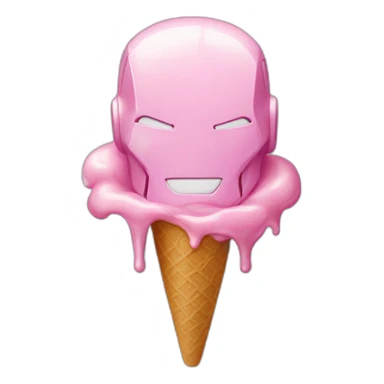 Iron man ice Cream sticker