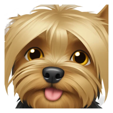 yorkshire terrier Covers face with paw, making facepalm sticker