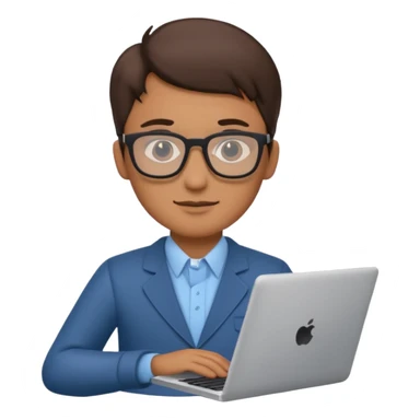 IT-Specialist with laptop sticker