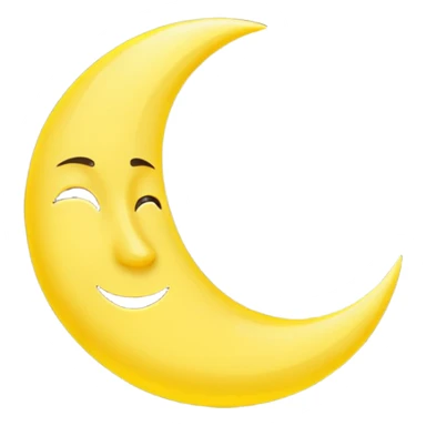 The crescent moon sticker